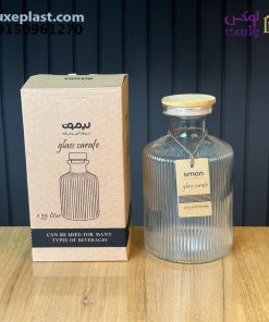 تنگ اب 1.5 لیتر درب چوبی لیمون 2271