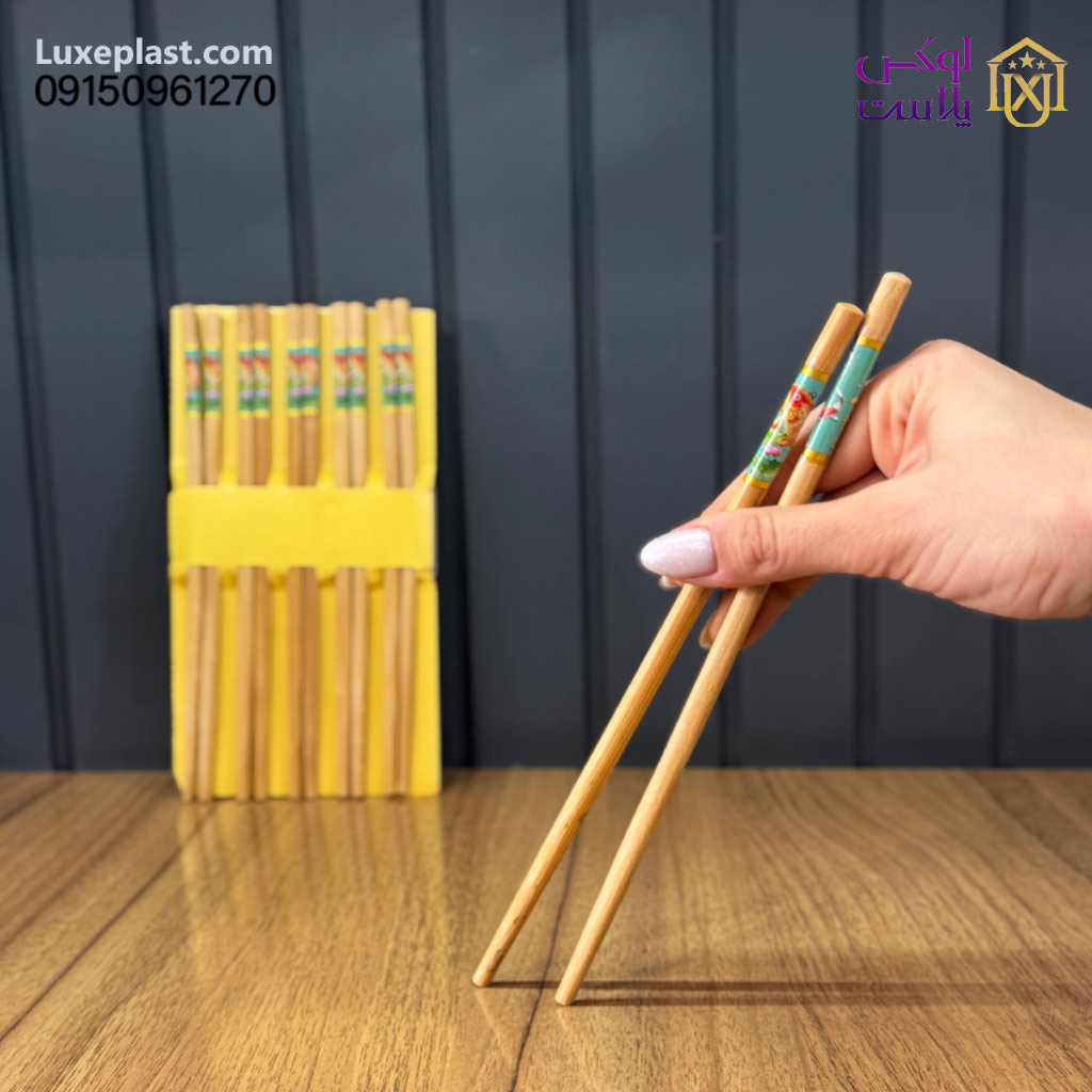چاپستیک چوبی تک کد 6020