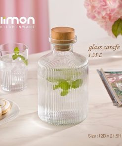 تنگ اب 1.5 لیتر درب چوبی لیمون 2271