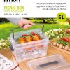 باکس مستطیل 5لیتر با مخزن یخ لیمون کد2417