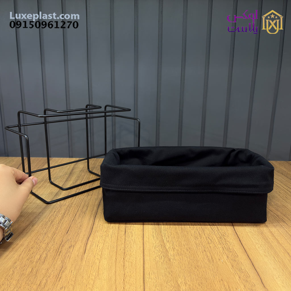 سبد نان مستطیل فلزی لیمون کد2463