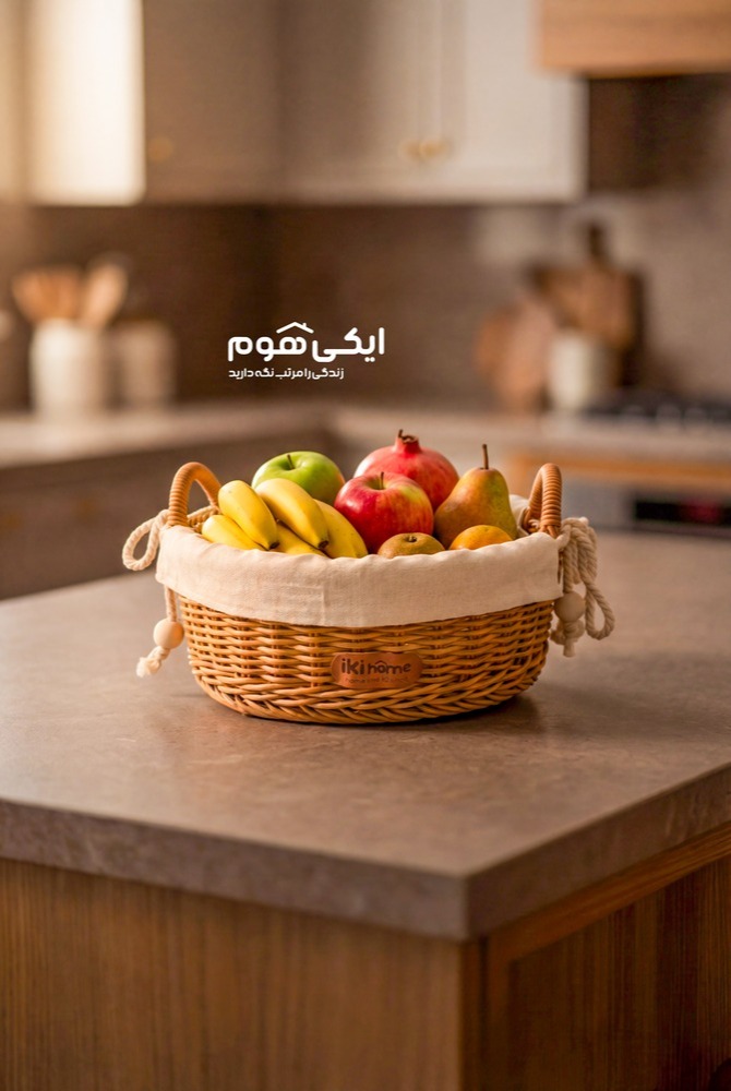 سبدحصیربافت کوچک لونا iki home کد1921