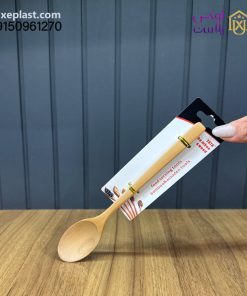 قاشق چوبی لیبل دار روشن کد 9534