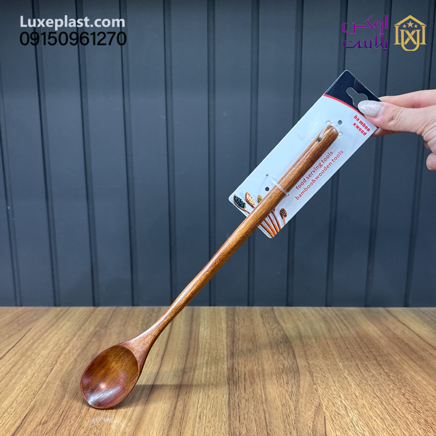 قاشق چوبی لیبل دار کد 6853
