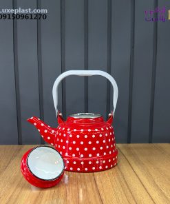 کتری1.1لیتر خال دار قرمز
