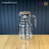پارچ شیشه ای 1.5 لیتر درب استیل لیمون 2376