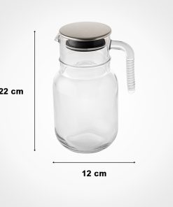 Alternative view of پارچ شیشه ای 1.5 لیتر درب استیل لیمون 2376
