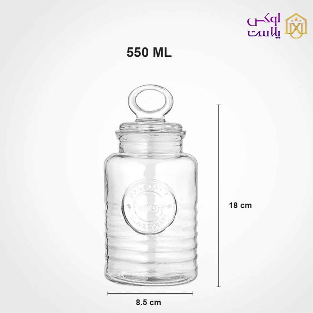 بانکه شیشه ای روستیک 550 میل لیمون کد 2007 - Image 2