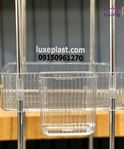 ترولی چرخدار 4طبقه لیمون سایز بزرگ 2421 - تصویر 3