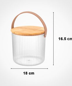 Alternative view of سطل شیاردار 3 لیتر درب چوبی لیمون کد 2472