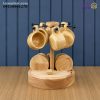 ست قهوه چوبی 6 عددی کارنیک 1097
