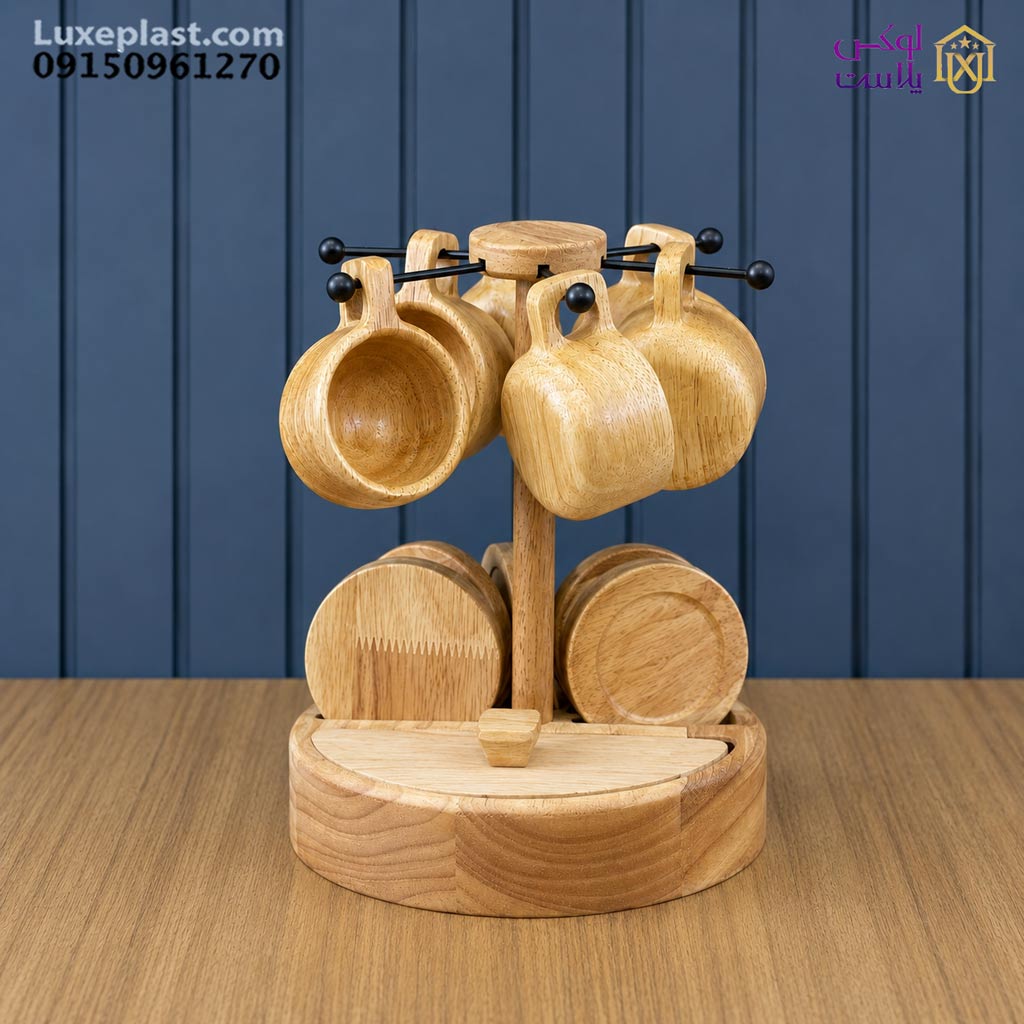 ست قهوه چوبی 6 عددی کارنیک 1097 - Image 3