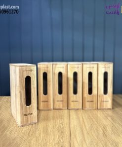 بانکه حبوبات چوبی باریک مدل پنجره دار سوپرنوا 6780 - تصویر 5