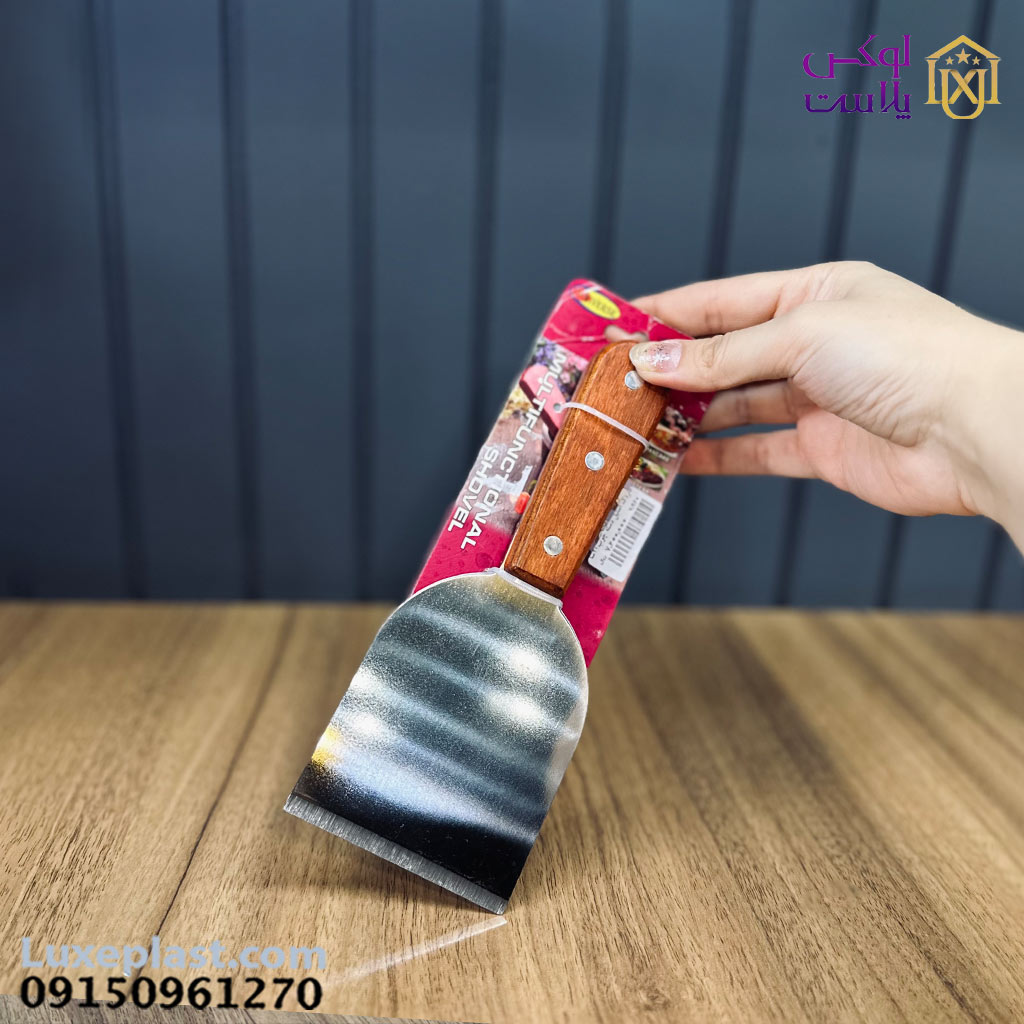 کاردک استیل دسته چوب 20 سانت 7920