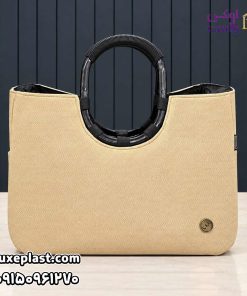 ساک دستی چرمی مدل دسته بلند بدون زیپ 9182