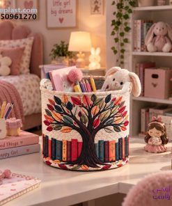 سبد اسباب بازی استوانه چاپدار سایز کوچک 6409