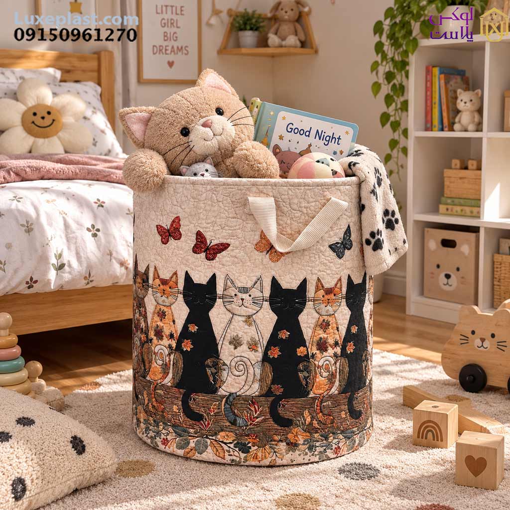 سبد اسباب بازی استوانه چاپدار سایز بزرگ 4744
