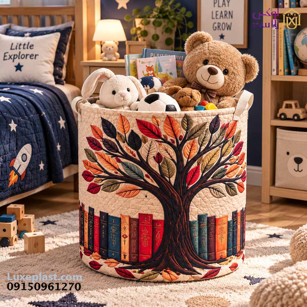 سبد اسباب بازی استوانه چاپدار سایز بزرگ 4744 - Image 8