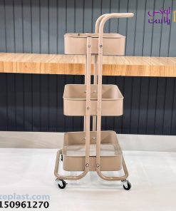 ترولی 3طبقه فلزی ws03 موکا کد 4998 - تصویر 3