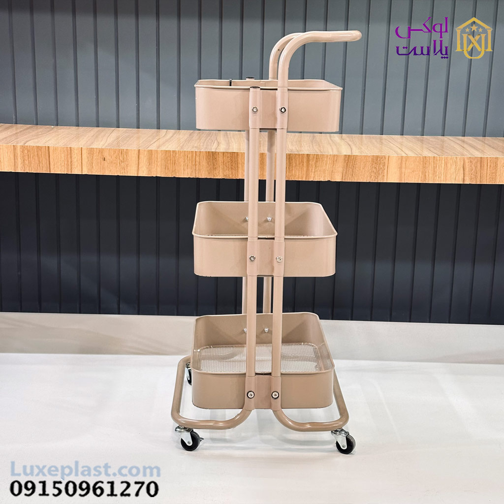 ترولی 3طبقه فلزی ws03 موکا کد 4998 - تصویر 3