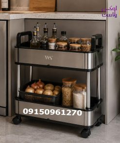 ترولی 2 طبقه استیل