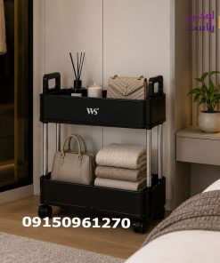 ترولی 2 طبقه مشکی