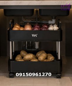 ترولی 2 طبقه مشکی