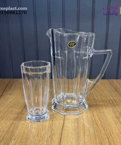 پارچ و لیوان شیشه ای