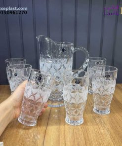 پارچ و لیوان شیشه ای