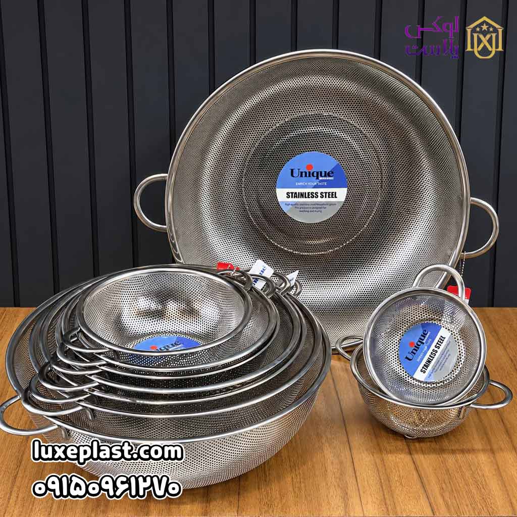 ست آبکش استیل 10پارچه یونیک 4089