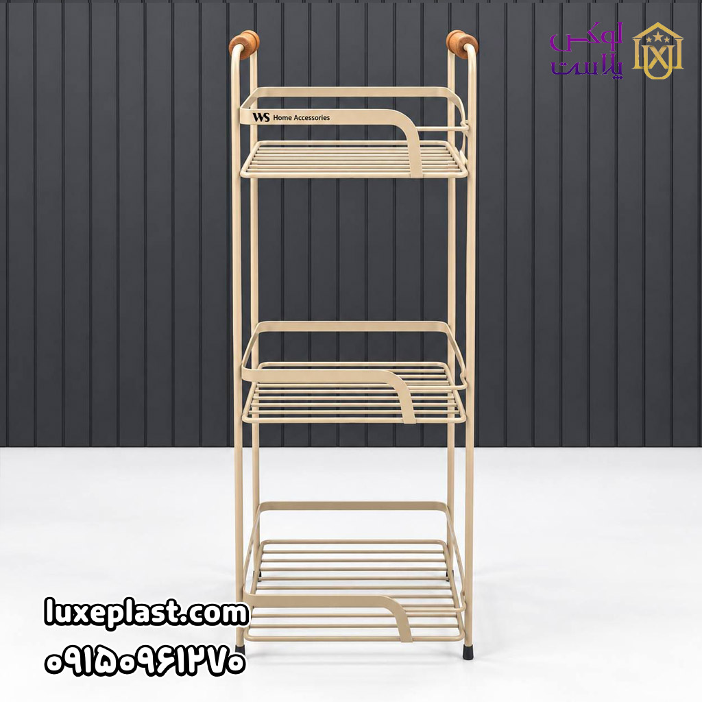 استند حمام مربع 3 طبقه ws3 موکا