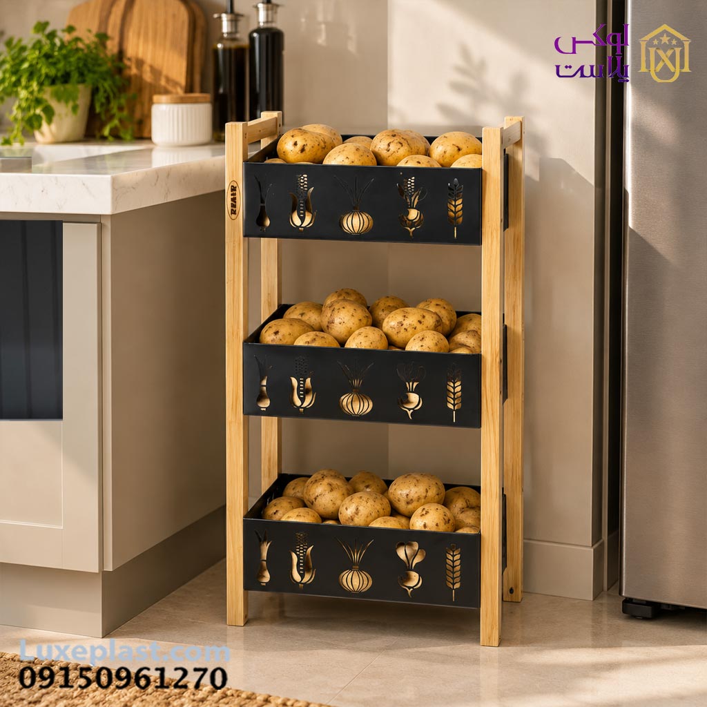 جاپیاز 3 طبقه 1191چوب لیزر - تصویر 3