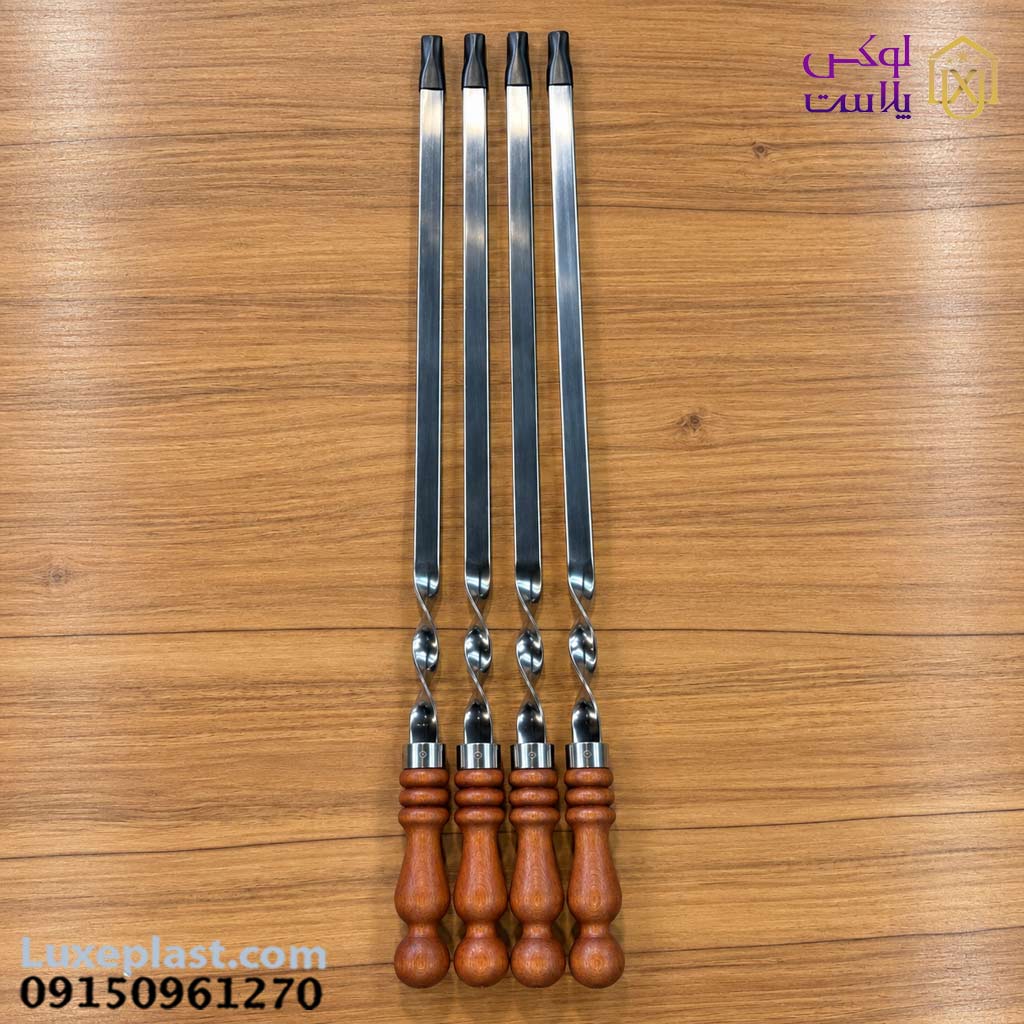 سیخ کباب دسته چوبی ws کد 3204