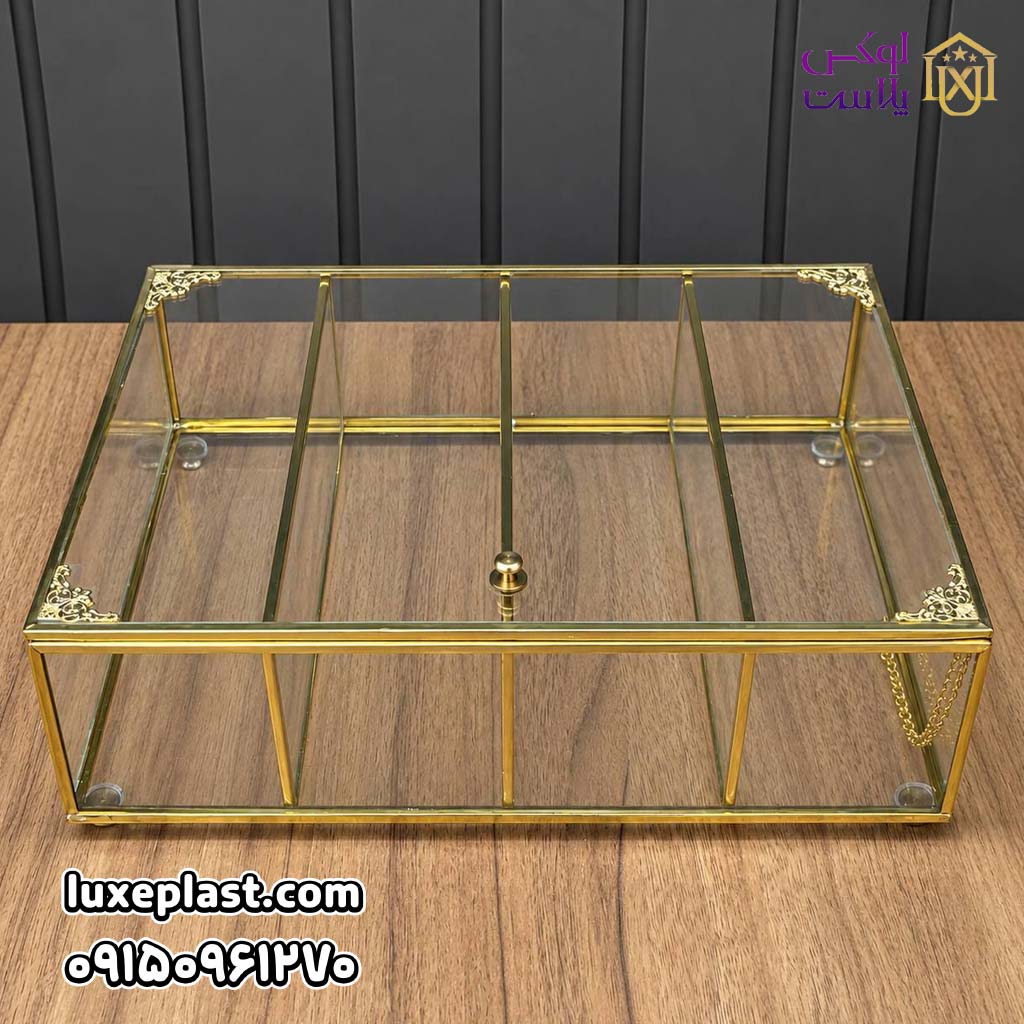 تی بگ شیشه ای درب دار