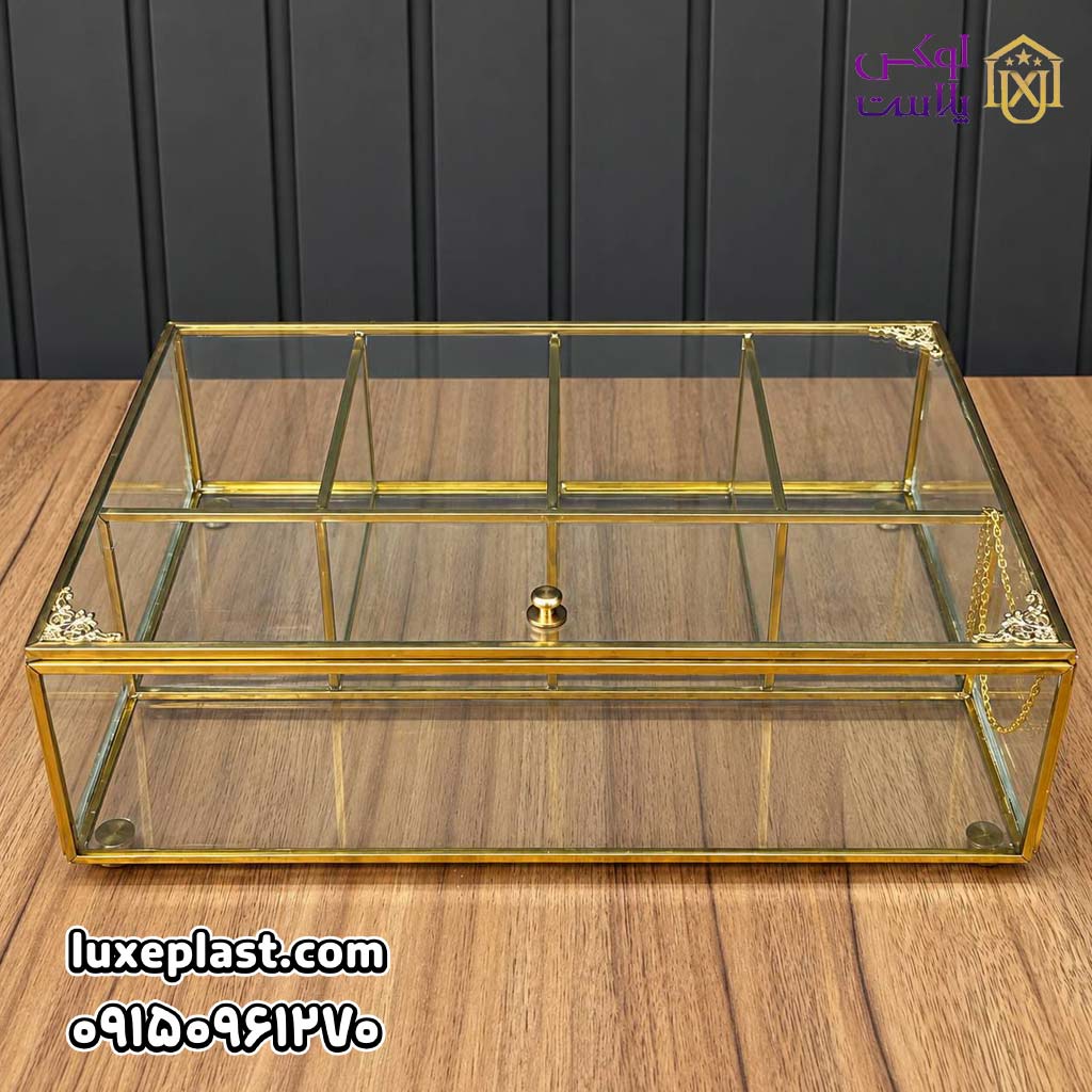 تی بگ شیشه ای درب دار 5 خانه