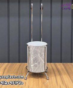 جا قاشقی آویز پایه استیل طرح ماربل لیمون 2071