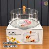 ظرف سرو کیک کف شیشه ای گرد کد 3908